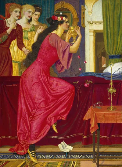 Sigismonda Drinking The Poison by Джозеф Эдвард Саутолл — digital art print download