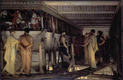 Pheidias And The Frieze Of The Parthenon by Лоуренс Альма-Тадема — digital art print download