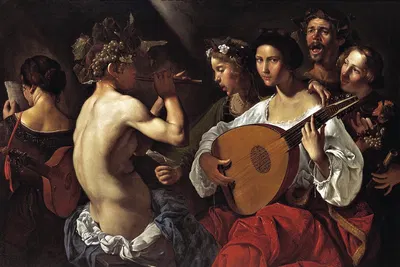 Bacchic Concert by Пьетро Паолини, 1625 — digital art print download