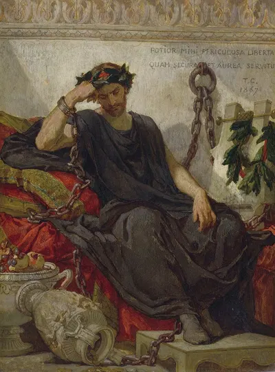 Damocles by Thomas Couture, 1867 — digital art print download