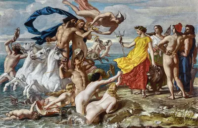 Neptune Resigning To Britannia The Empire Of The Sea by Уильям Дайс, 1847 — digital art print download