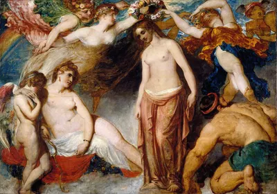Pandora Crowned By The Seasons by Уильям Этти, 1824 — digital art print download