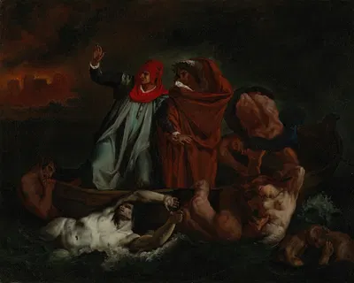 Dante And Virgil In Hell by Adolf Von Becker, 1867 — digital art print download