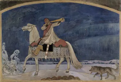 Kullervo Sets Off For Battle by Аксели Галлен-Каллела, 1901 — digital art print download