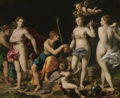 The Judgement Of Paris by Alessandro Turchi — digital art print download