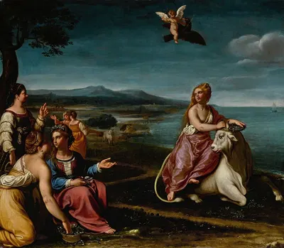 The Rape Of Europa by Antiveduto Gramatica — digital art print download