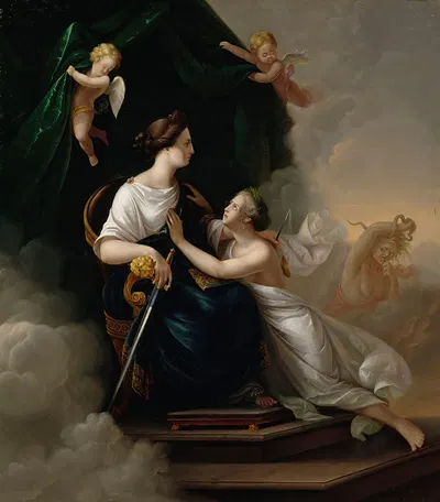 Oikeus Ja Viattomuus by Берндт Абрахам Годенхельм, 1832 — digital art print download