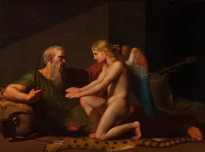 Cupid Received By Anacreon by К.Ф. Хёйер, 1806 — digital art print download