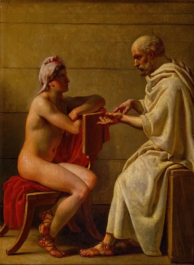 Socrates And Alcibiades by Christoffer Wilhelm Eckersberg, 1813-1816 — digital art print download