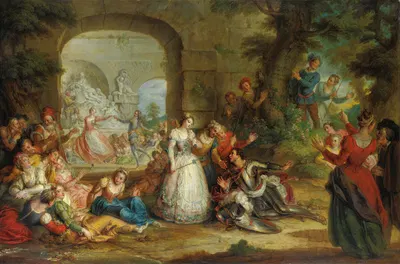 Roland And The marriage Of Angelique by Шарль-Антуан Койпель, 1733 — digital art print download
