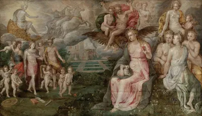An Allegory Of Fidelity by Криспейн ван ден Брук — digital art print download