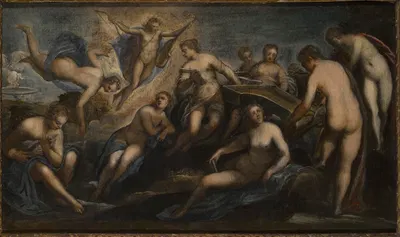 Apollo And The Muses by Domenico Tintoretto — digital art print download