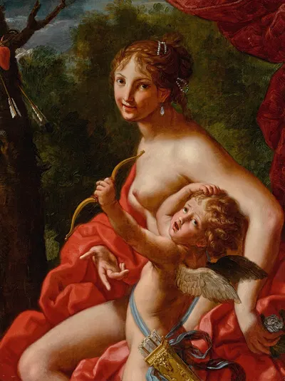 Venus And Cupid by Elisabetta Sirani — digital art print download