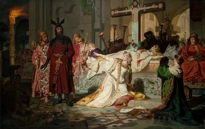 Kriemhild's Accusation by Emil Lauffer, 1879 — digital art print download