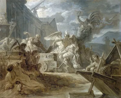 Allégorie de la ville de Paris by Gabriel-François Doyen, 1765 — digital art print download