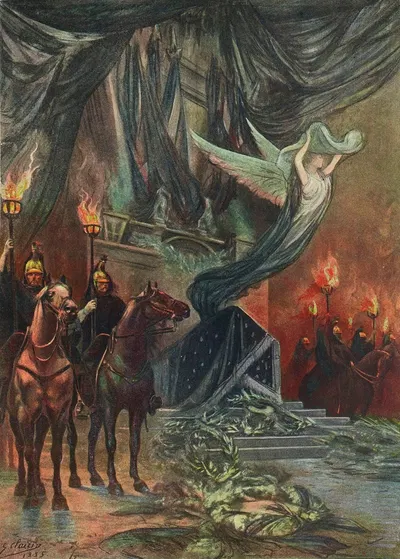 La Veillée funèbre by Жорж Жюль Виктор Клерен, 1885 — digital art print download