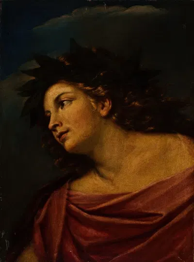 Apollo Wearing A Laurel Wreath by Джованни Франческо Романелли — digital art print download
