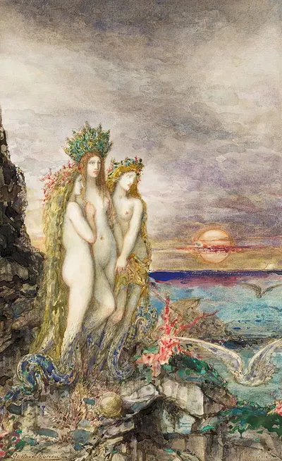 The Sirens by Гюстав Моро, 1882 — digital art print download
