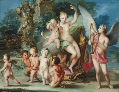 The Triumph Of Venus And Cupid by Ignazio Stern — digital art print download