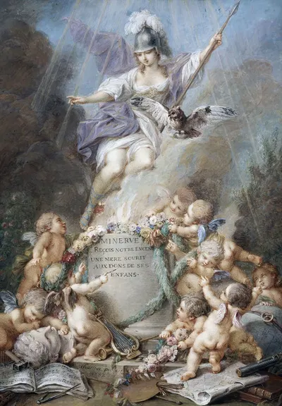Hommage à Minerve by Jacques Charlier, 1782 — digital art print download