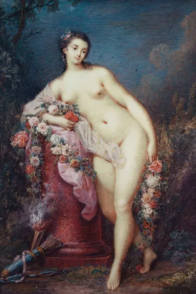 Vénus accoudée à une colonne by Jacques Charlier, 1780 — digital art print download