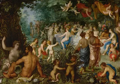 Landscape With Wedding Of Peleus And Thetis by Ян Брейгель Старший — digital art print download