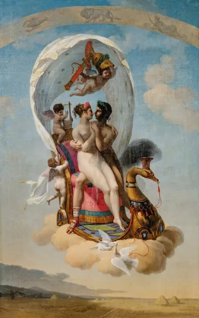 The Four Seasons-Spring by Jean Baptiste Debret, 1804 — digital art print download