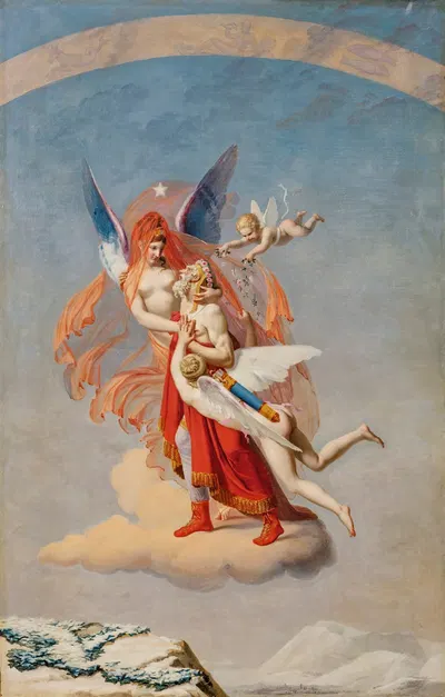 The Four Seasons-Winter by Жан Батист Дебре, 1804 — digital art print download