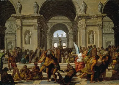 Allégorie , Les peuples du monde rendant hommage à l'Être suprême by Jean-Jacques Forty, 1794 — digital art print download