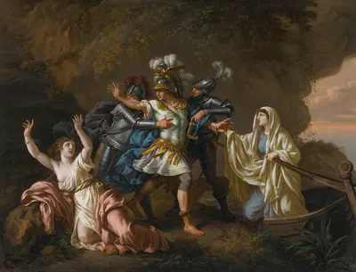 Rinaldo And Armida by Жан-Жак Лагрене, 1785 — digital art print download