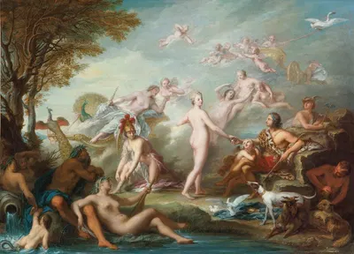 The Judgment Of Paris by Жан-Марк Натиер — digital art print download