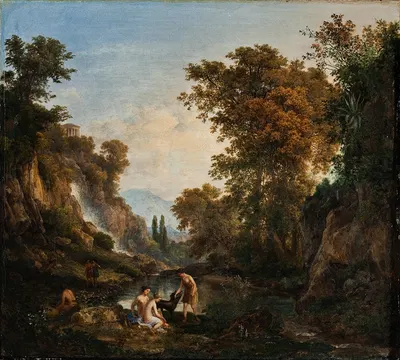 Landscape With Nymphs by Károly Markó, 1834 — digital art print download