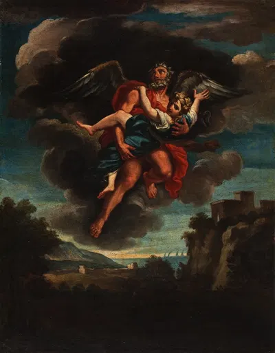 Boreas And Oreithyia by Lazzaro Baldi — digital art print download