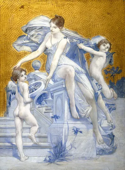 Allégorie de la Fortune by Люк-Оливье Мерсон, 1896 — digital art print download