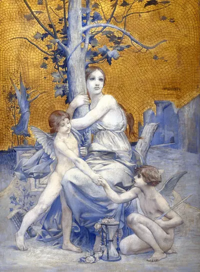 Allégorie du temps by Люк-Оливье Мерсон, 1896 — digital art print download