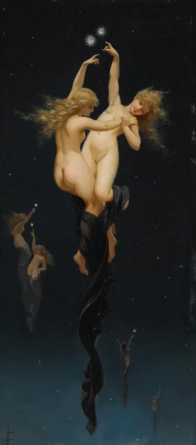 Twin Stars by Луис Рикардо Фалеро — digital art print download