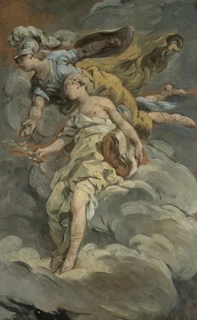 Minerva and Peace by Нёль Алле, 1763 — digital art print download
