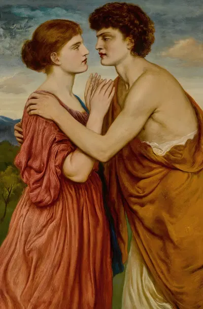Damon And Aglae by Simeon Solomon — digital art print download