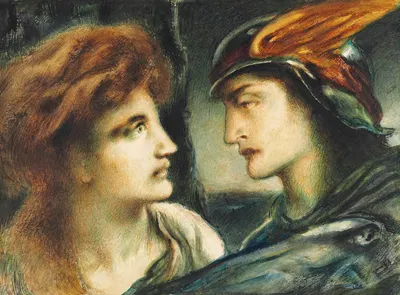 Mercury And Proserpina by Simeon Solomon — digital art print download