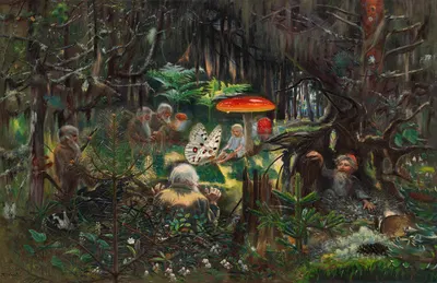 Fairy Tale Princess by Torsten Wasastjerna, 1896 — digital art print download