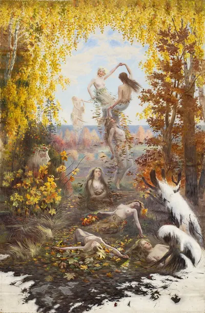Shedding Leaves by Торстен Васастьерна, 1897 — digital art print download
