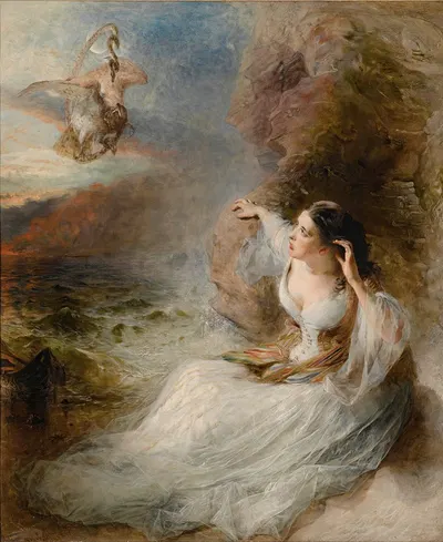The Poet's Vision, Canto I, Laon And Cythna by William Huggins, 1852 — digital art print download