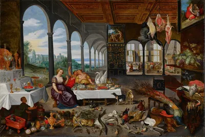The Sense Of Taste by Workshop Of Jan Brueghel The Younger, 1618 — digital art print download