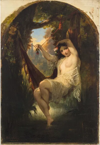Nymph Of The Woods by Charles Louis Müller — digital art print download