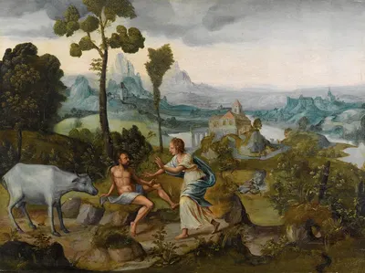 Landscape With Juno And Argus by Корнелис Масейс — digital art print download