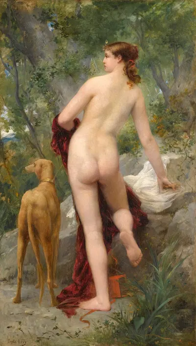 Diane Dans La Forêt by Эмиль Леви, 1883 — digital art print download