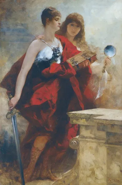Study For The Apotheosis Of Emperor Wilhelm I by Ferdinand Keller, 1888 — digital art print download