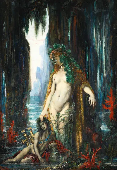 Le Poète Et La Sirène, 1893 by Гюстав Моро — digital art print download