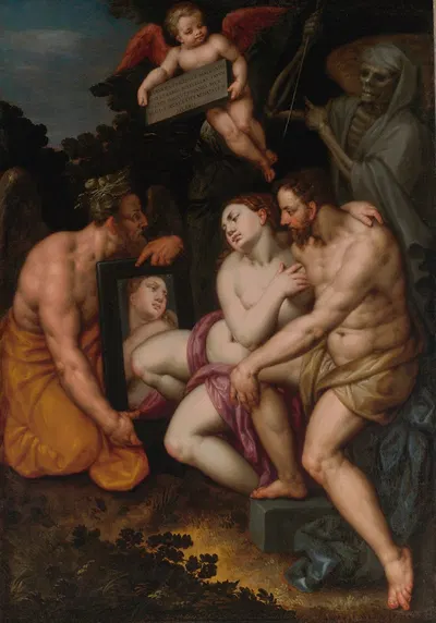An Allegory Of The Trascience Of Earthly Beauty And Love by Jacob De Backer — digital art print download