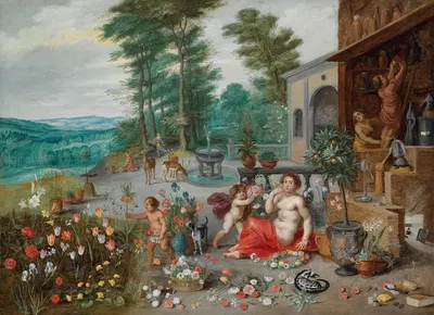 An Allegory Of Smell by Ян Брейгель младший — digital art print download